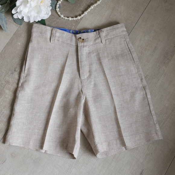 Linen Jon Jon Romper Sleeveless With Button Tabs Bailey Boys Size 9 Months - Picture 7 of 12